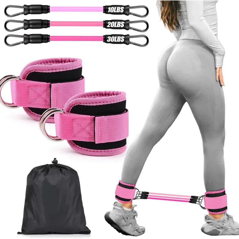 Ankle Resistance Bands for Glute and Leg Workouts