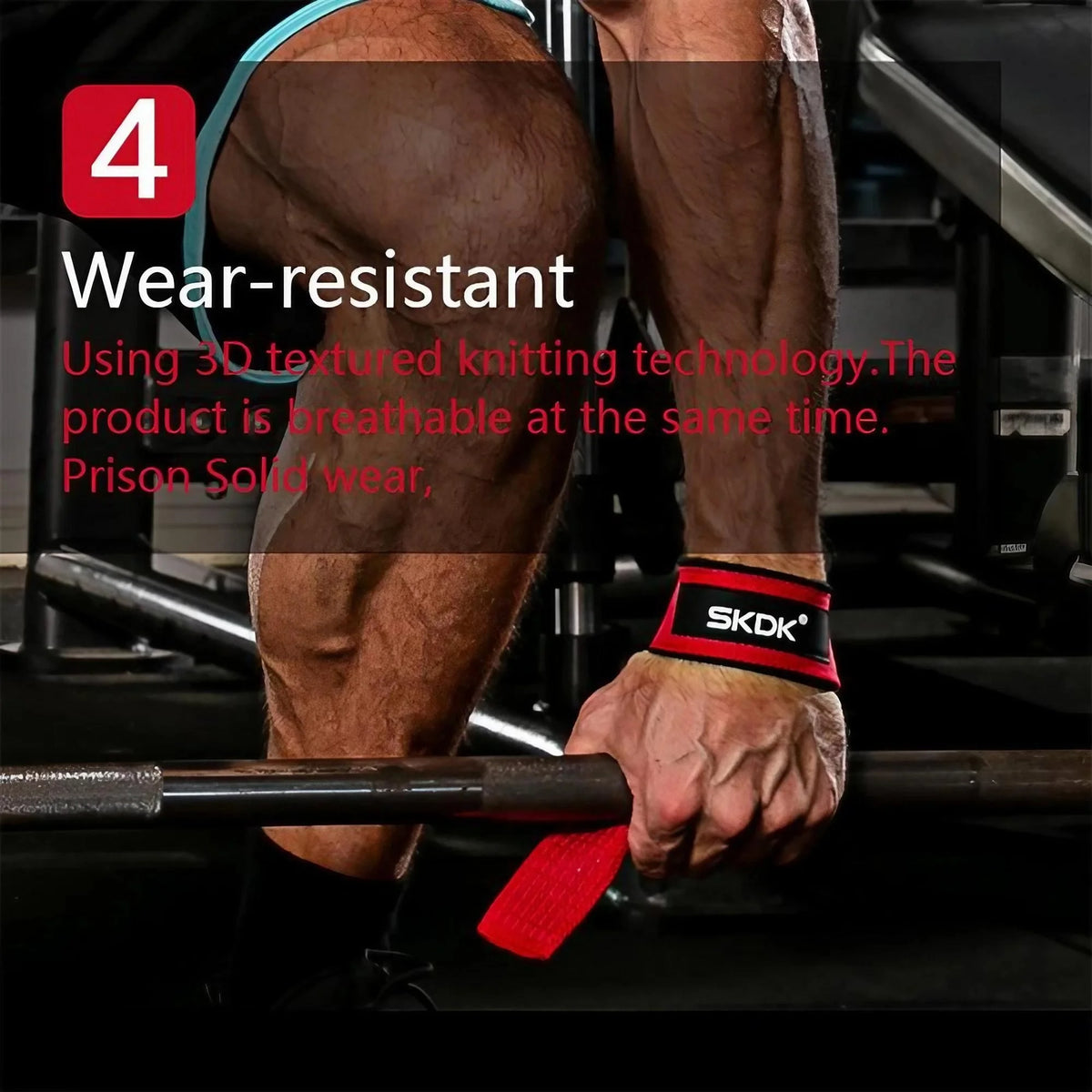 Heavy Duty Wrist Lifting Straps For Weightlifting Gym