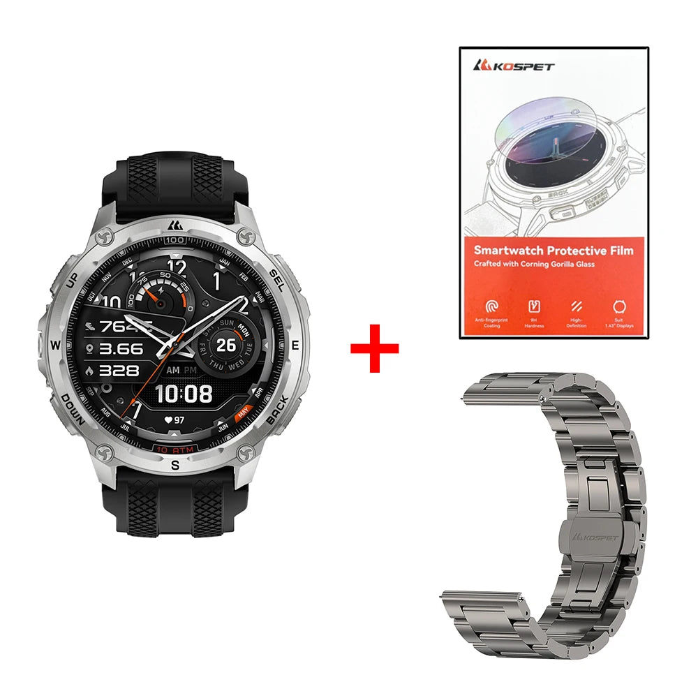 KOSPET Tank T4 GPS Smartwatch With Waterproof Design