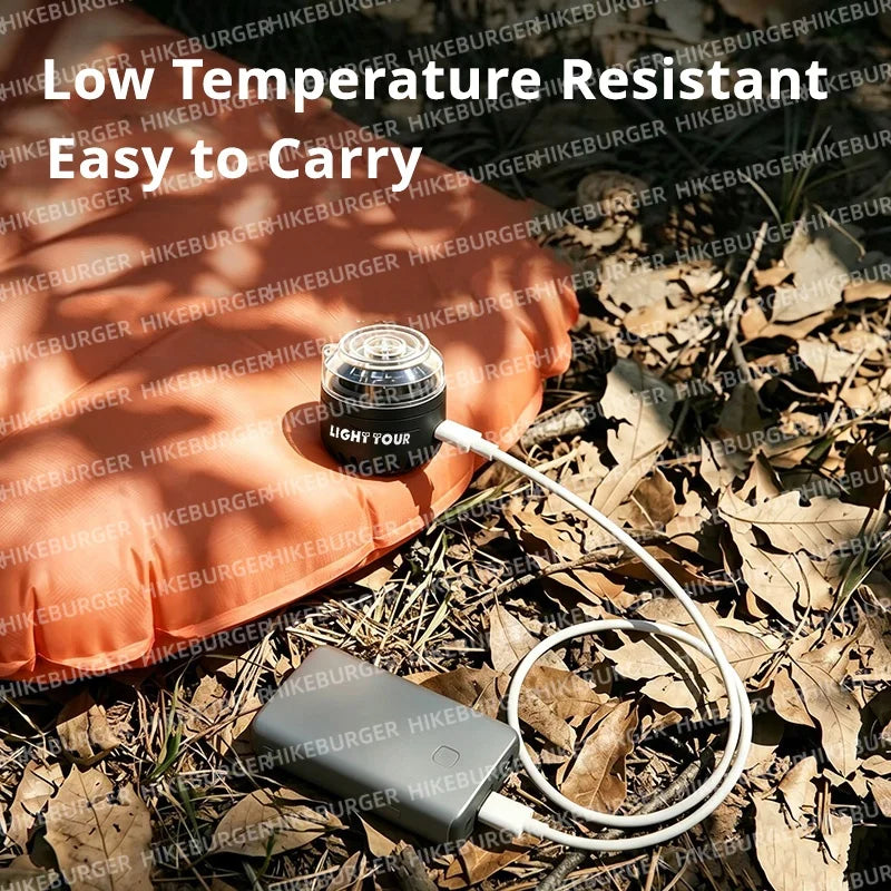HIKEBURGER Camping Sleeping Pad Inflator and Deflator Pump