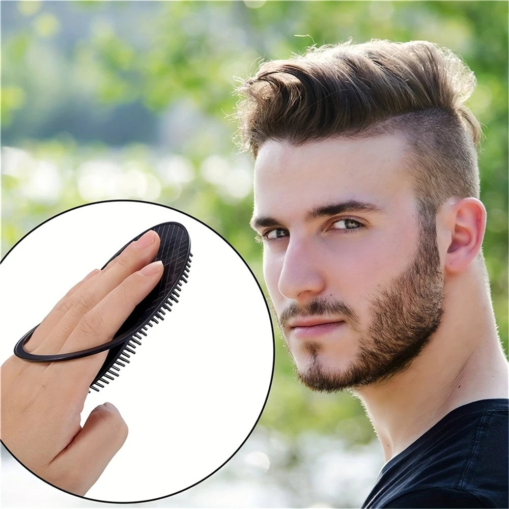 Pocket Hair Brush and Beard Comb for Travel