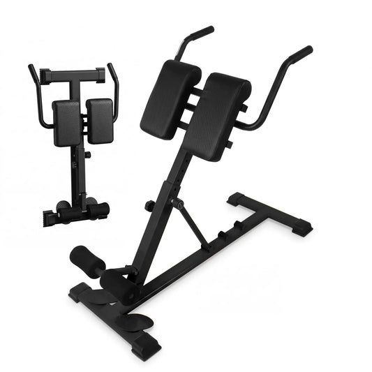 Roman Chair Hyperextension Bench For Home Gym, 330 lb Capacity Adjustable Back Extension Machine For Glutes Abs Core Hamstrings