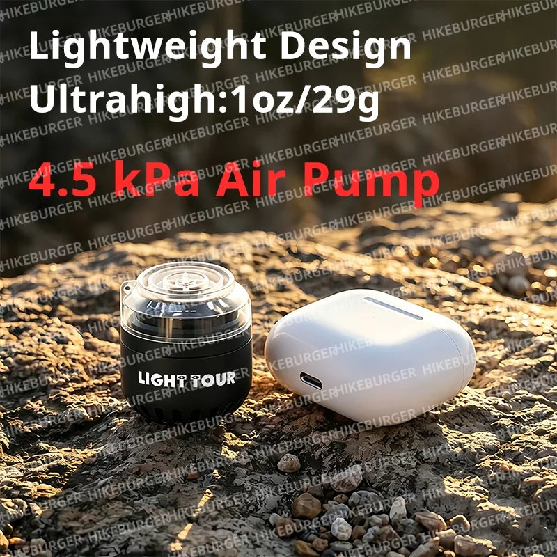 HIKEBURGER Camping Sleeping Pad Inflator and Deflator Pump