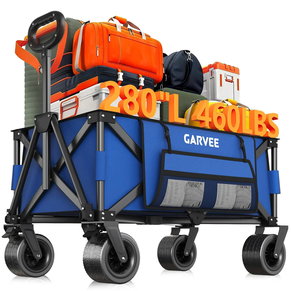 Acekool Heavy Duty Foldable All Terrain Wagon Cart