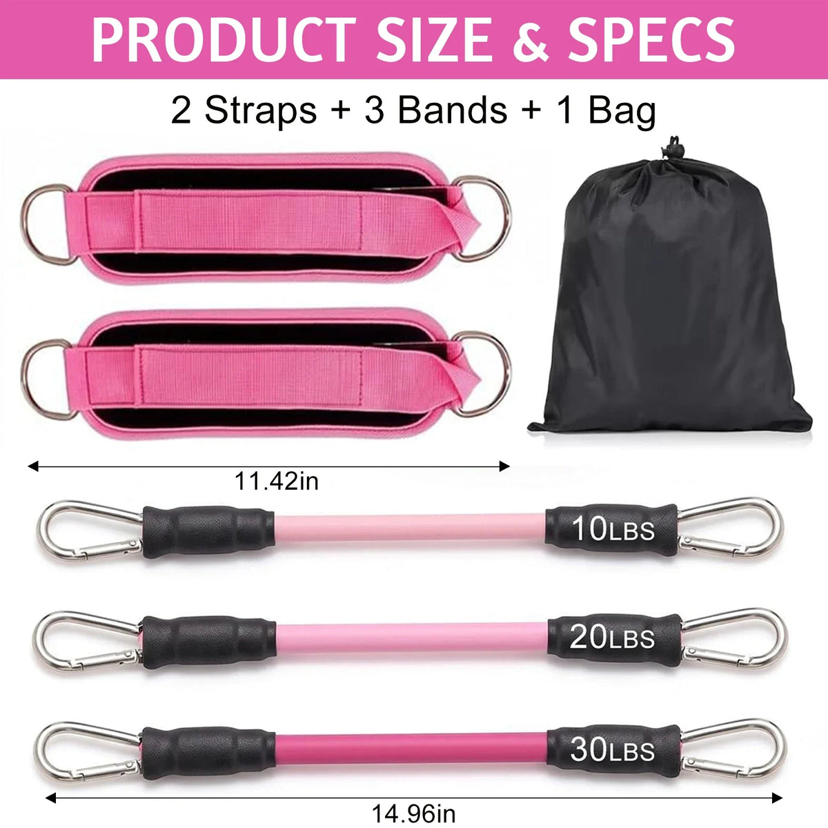 Ankle Resistance Bands for Glute and Leg Workouts