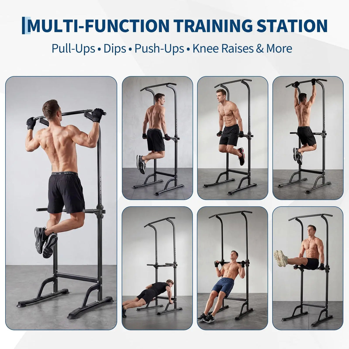 HiMISS Adjustable Power Tower for Strength Training