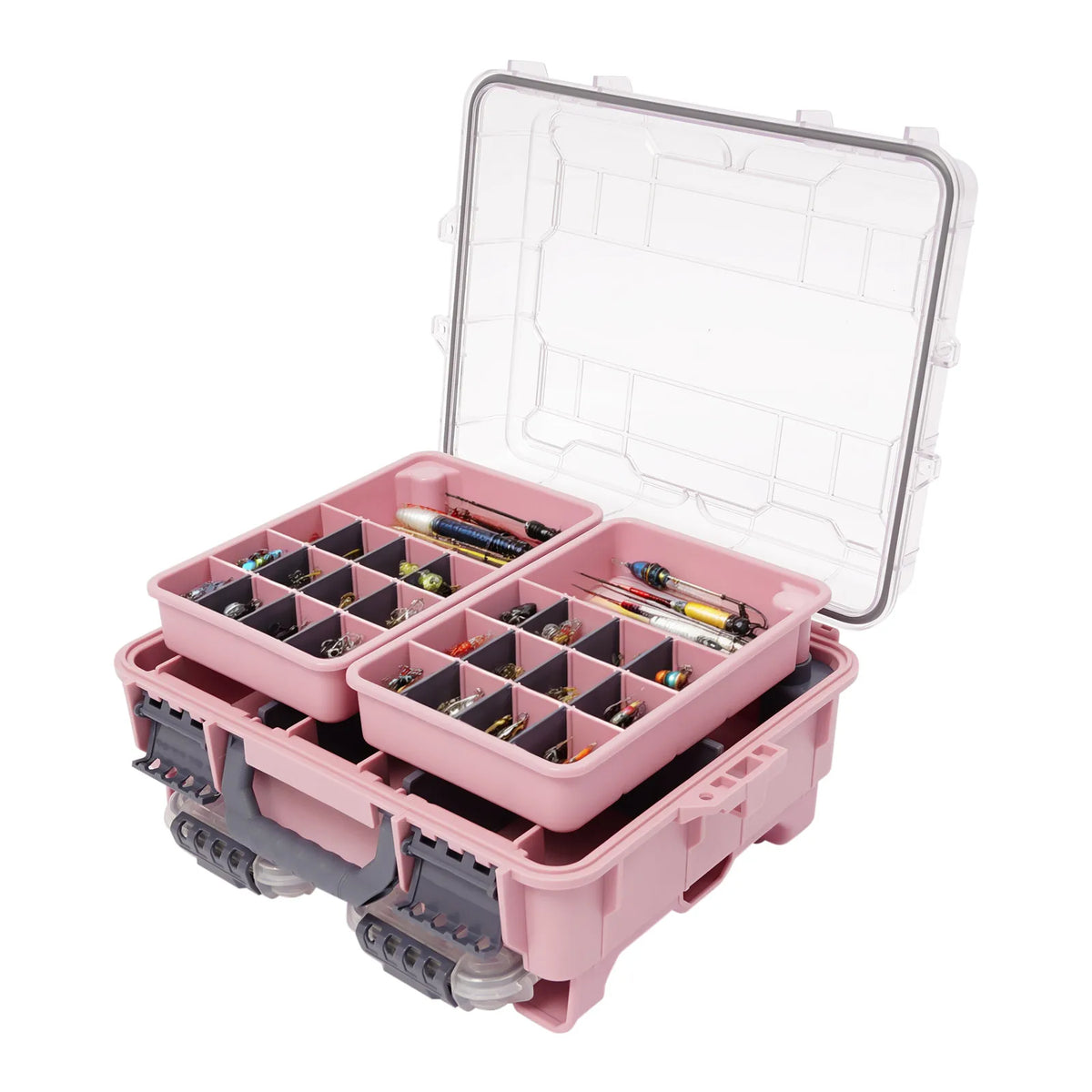 Fishing Tackle Box Multi Layer Organizer Removable Slots