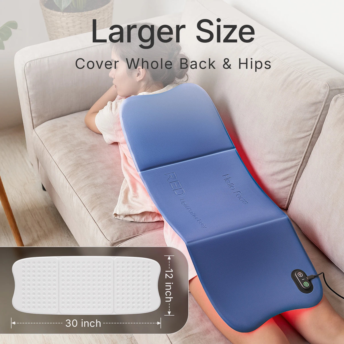 Hello Face 264 Triple Chip Red Light Therapy Mat