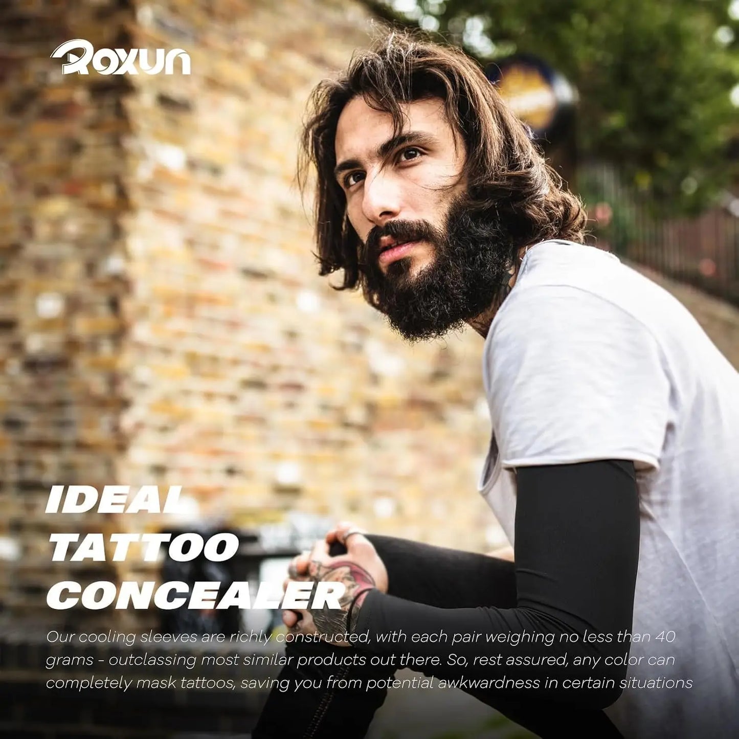 Arm Sleeves Cooling UV Protection Compression For Sports