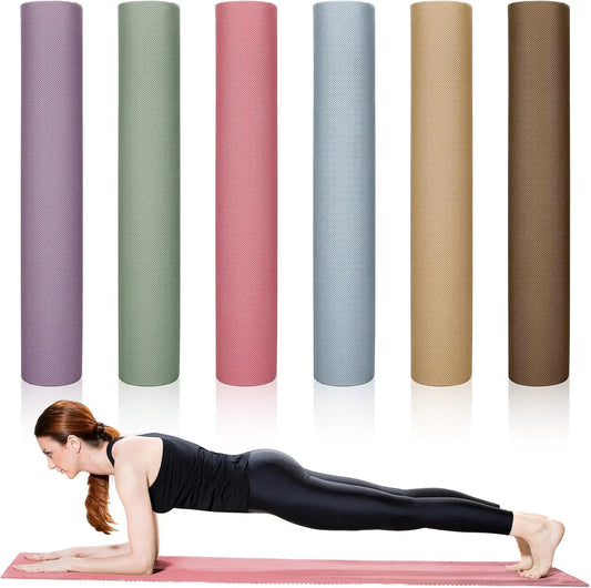 Tear Resistant Non Slip Yoga Mats For Home Exercise
