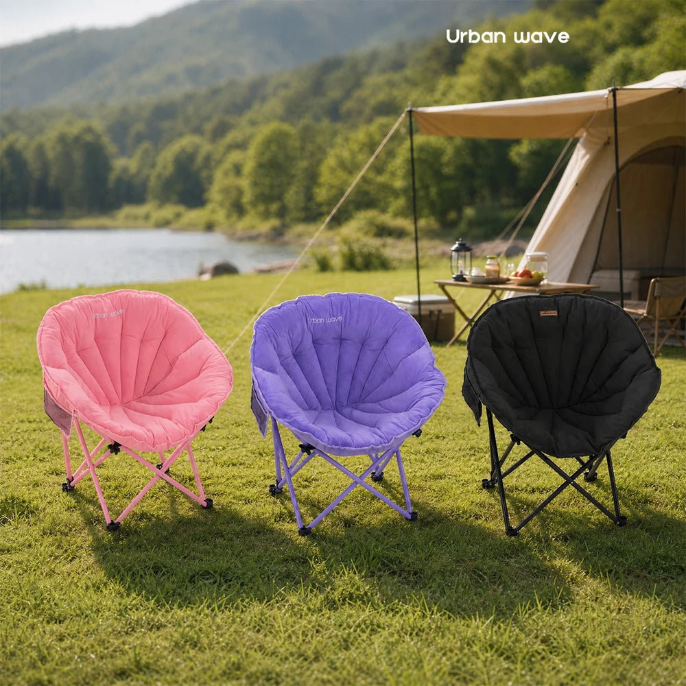 Heavy Duty Outdoor Folding Camp Chair 330 Lb Capacity