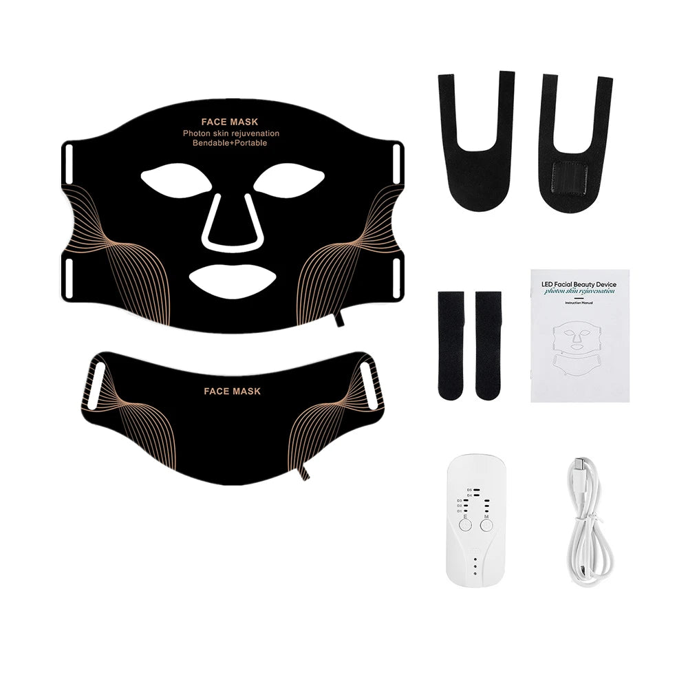 Foreverlily Silicone LED Mask With Neck Therapy