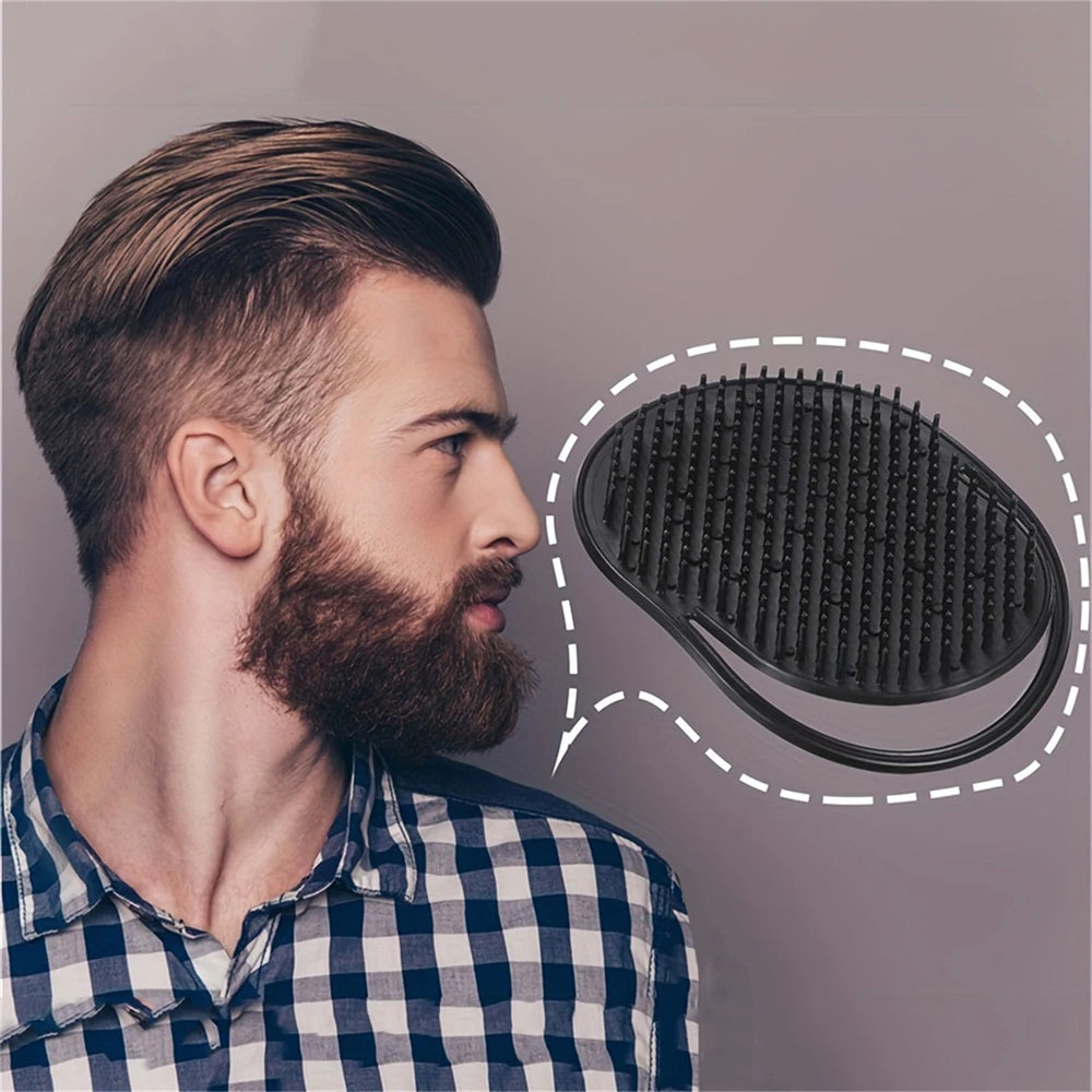 Pocket Hair Brush and Beard Comb for Travel