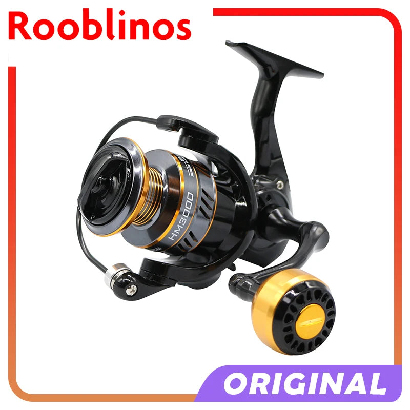 Rooblinos Metal Spinning Fishing Reel 10kg Max Drag
