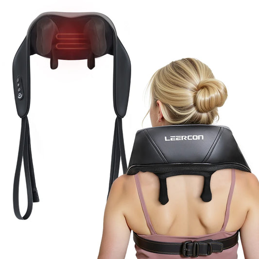 LEERCON 4D Shiatsu Neck and Shoulder Massager With Heat