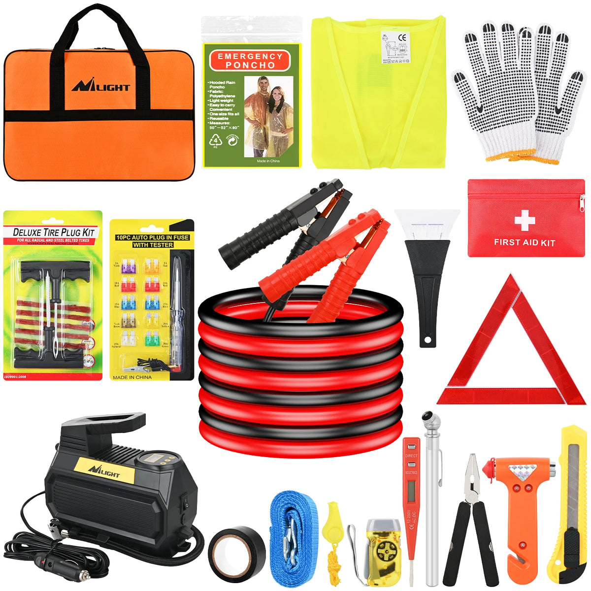 Nilight Car Emergency Roadside Safety Kit