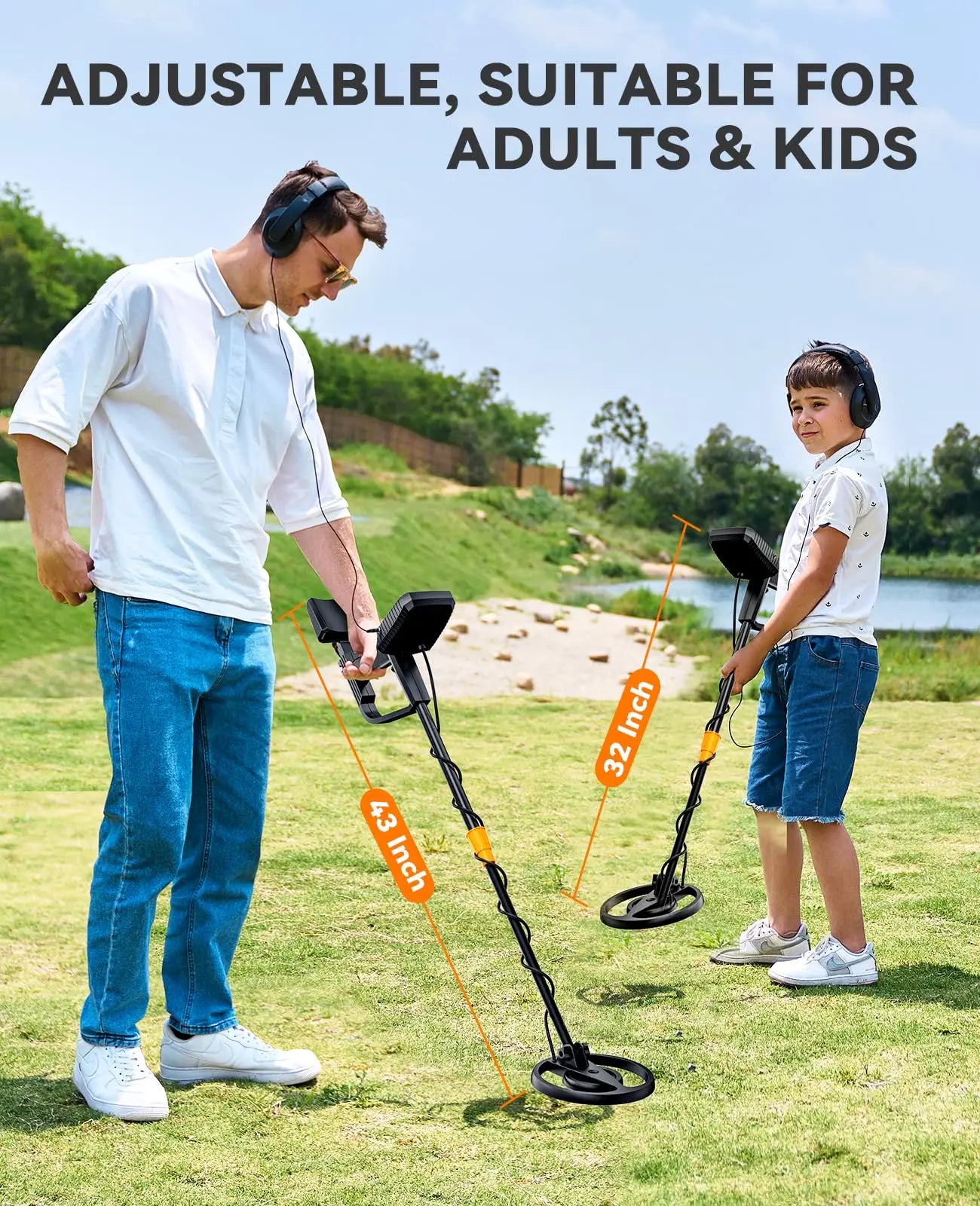 Sunpow Waterproof Metal Detector With LCD Display