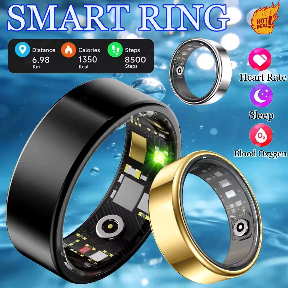 R09 Smart Ring Health Monitor 5ATM Waterproof
