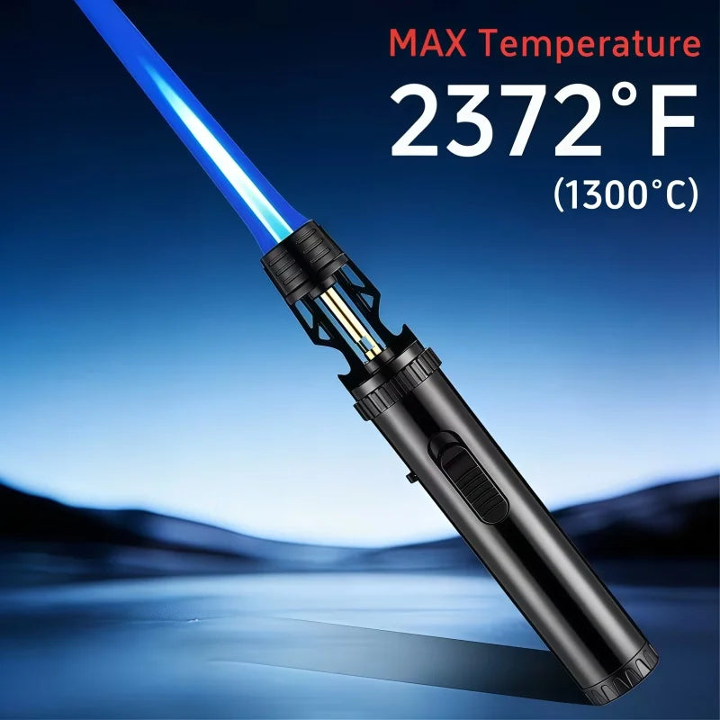 Refillable Butane Kitchen Torch With Adjustable Safety Flame
