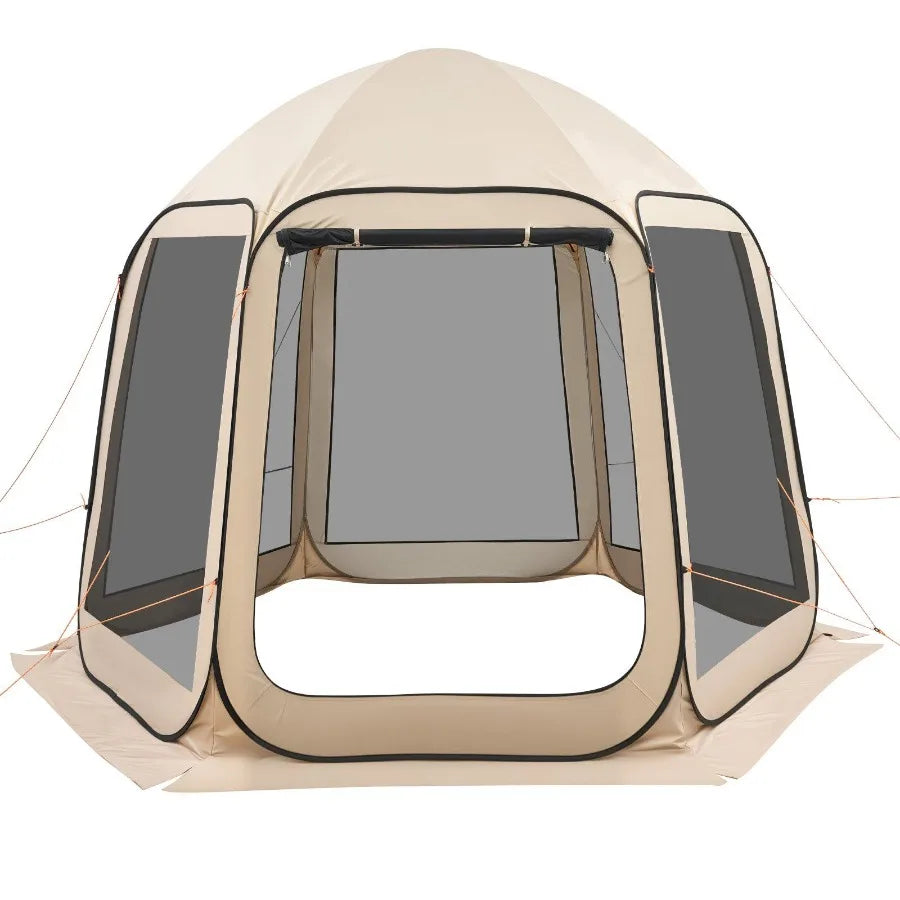 Pop Up Screen House Tent With Netting Canopy For Garden