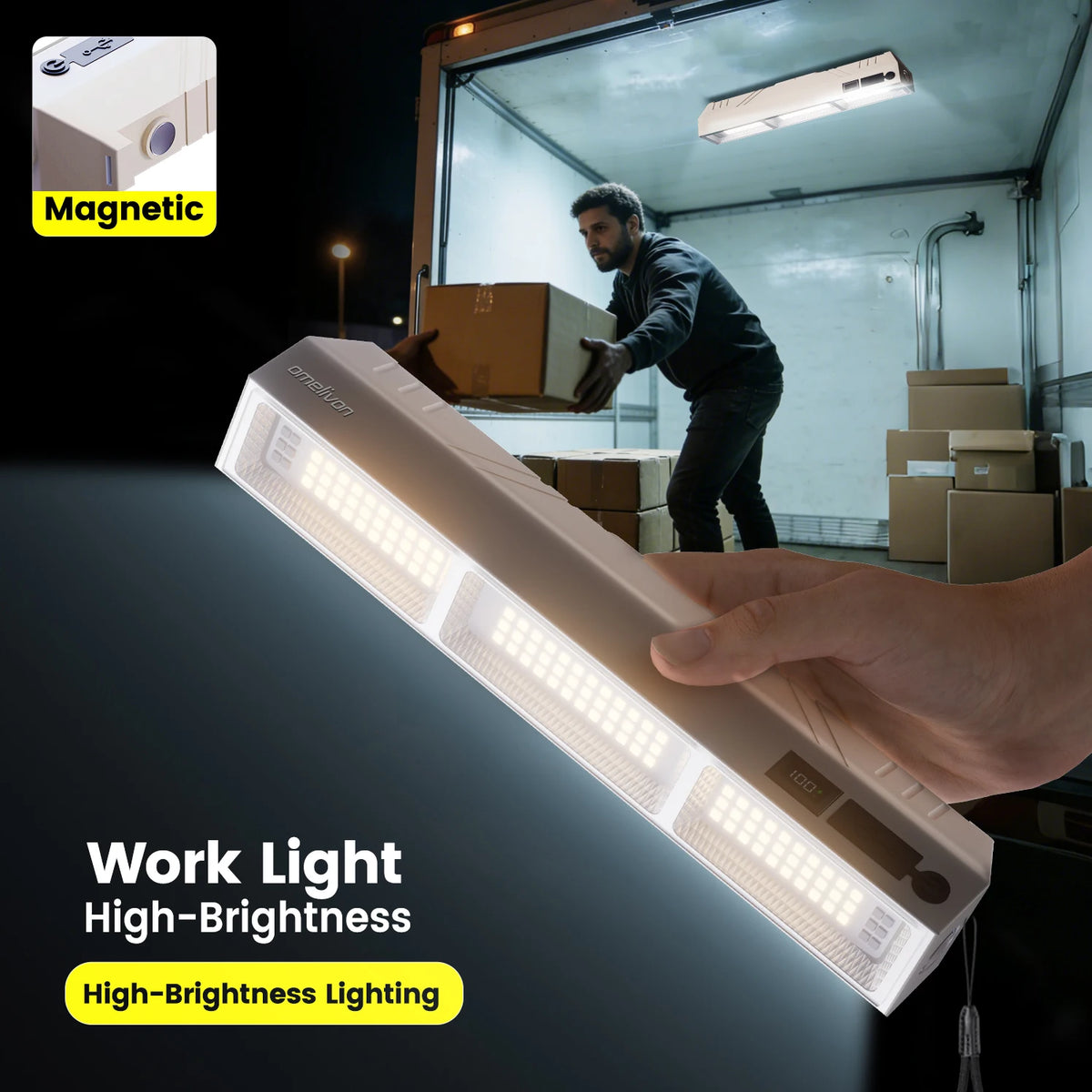 Portable LED Emergency Spotlight With USB Charging