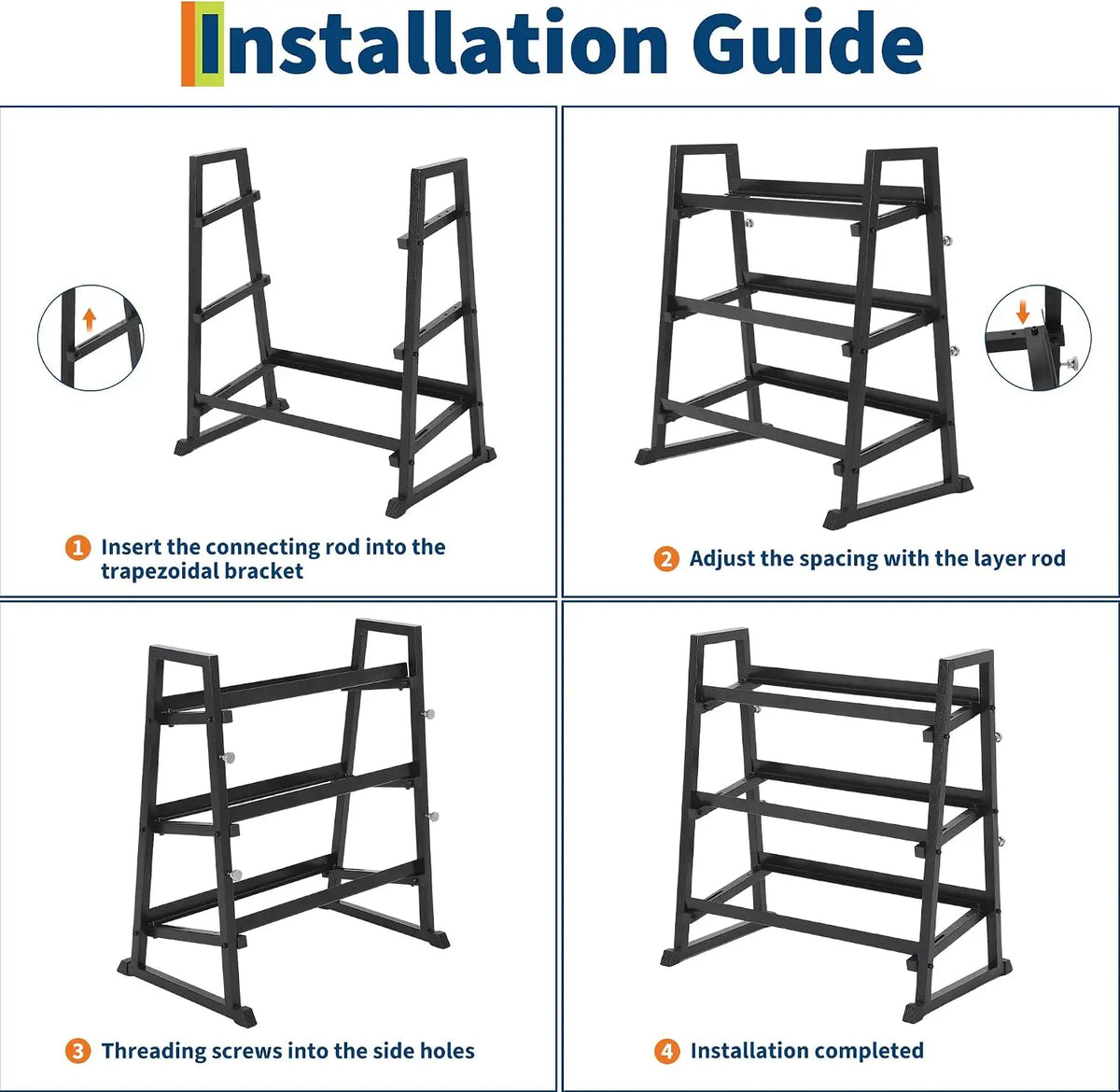 Garvee Heavy Duty 3 Tier Dumbbell Rack