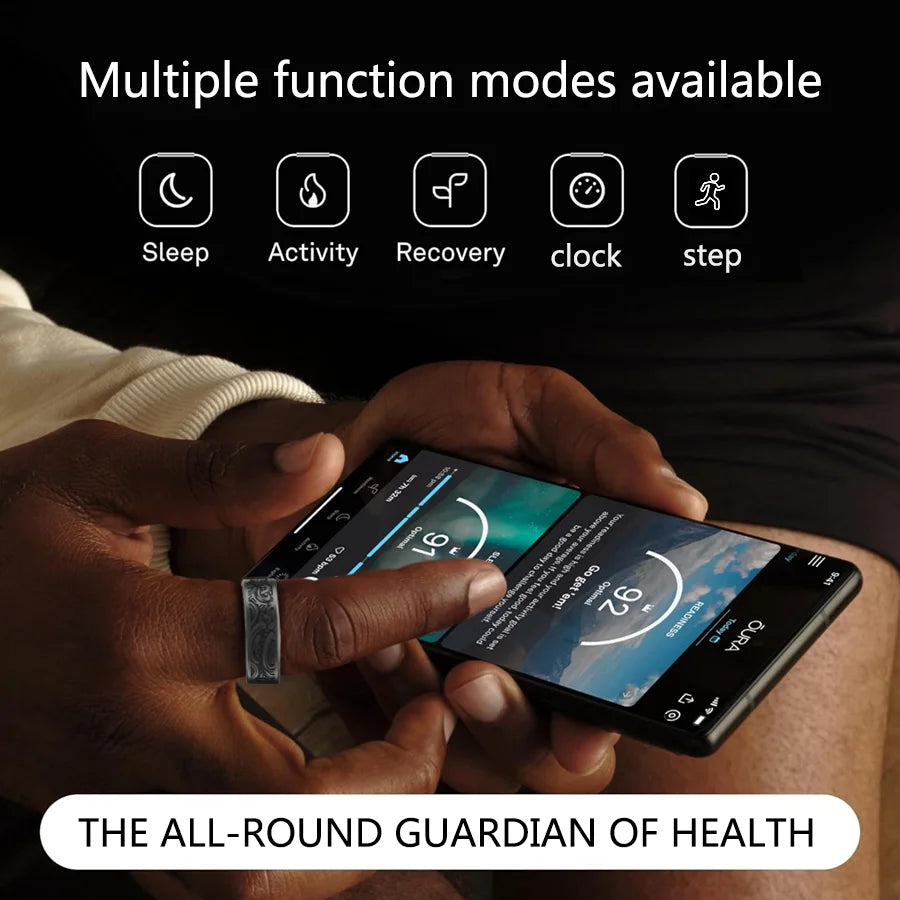 Smart Ring Fitness Tracker Pedometer Sleep Monitor Waterproof