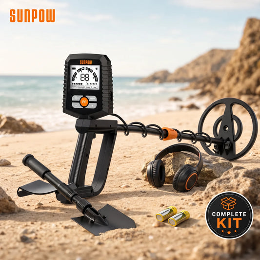 Sunpow Waterproof Metal Detector With LCD Display