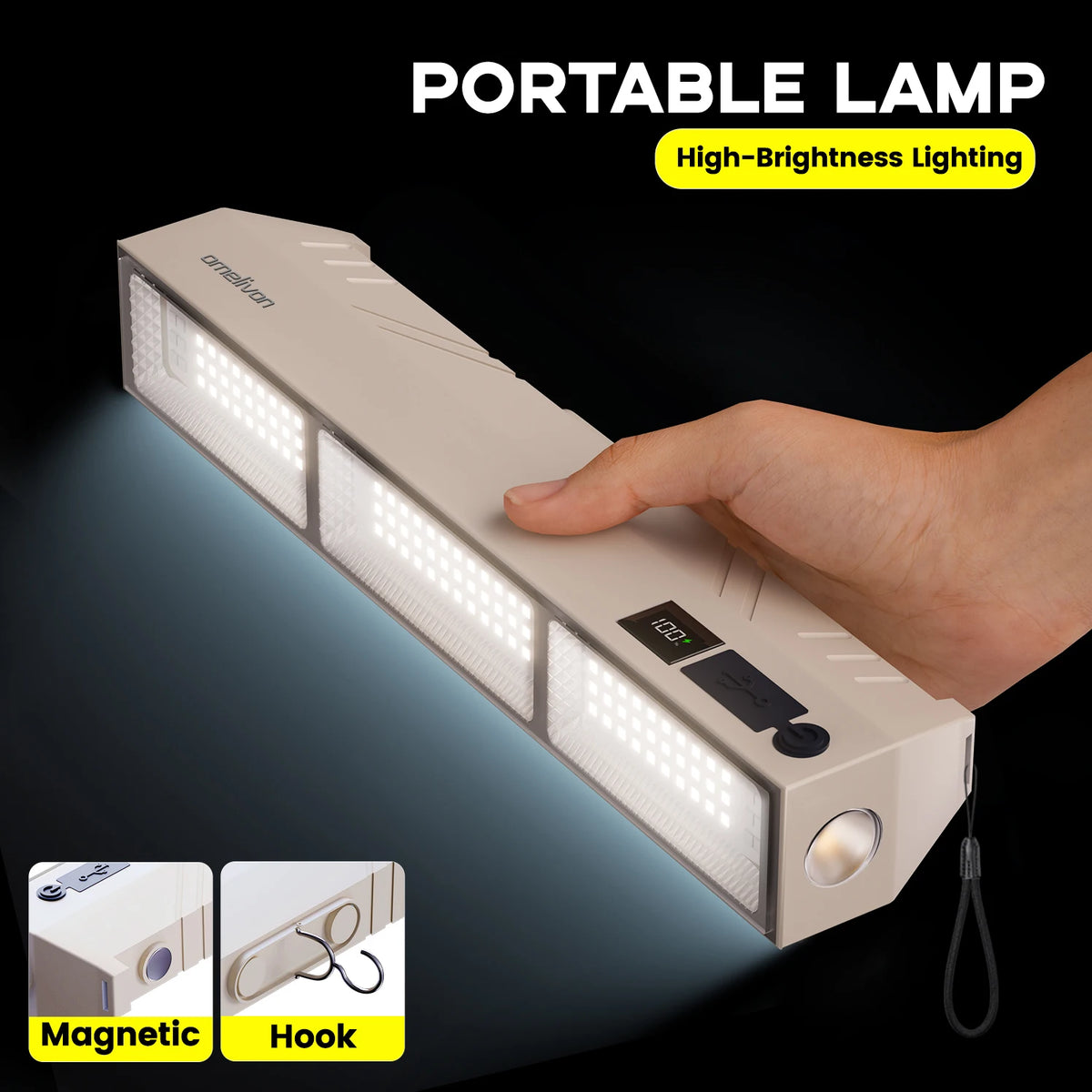 Portable LED Emergency Spotlight With USB Charging