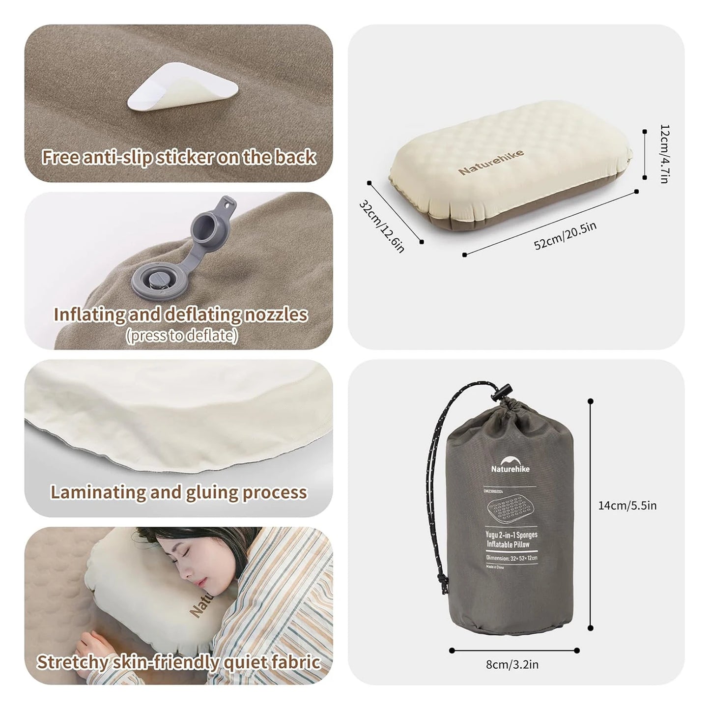 Naturehike Ultralight Inflatable Camping Pillow For Travel