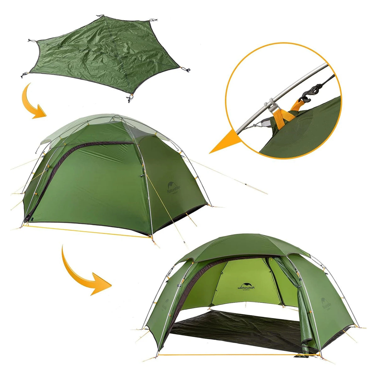 Naturehike Cloud Peak 2 Person Ultralight Waterproof Tent