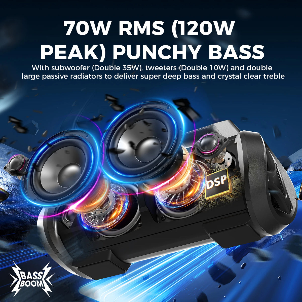 W-King D10 Portable Bluetooth Speaker