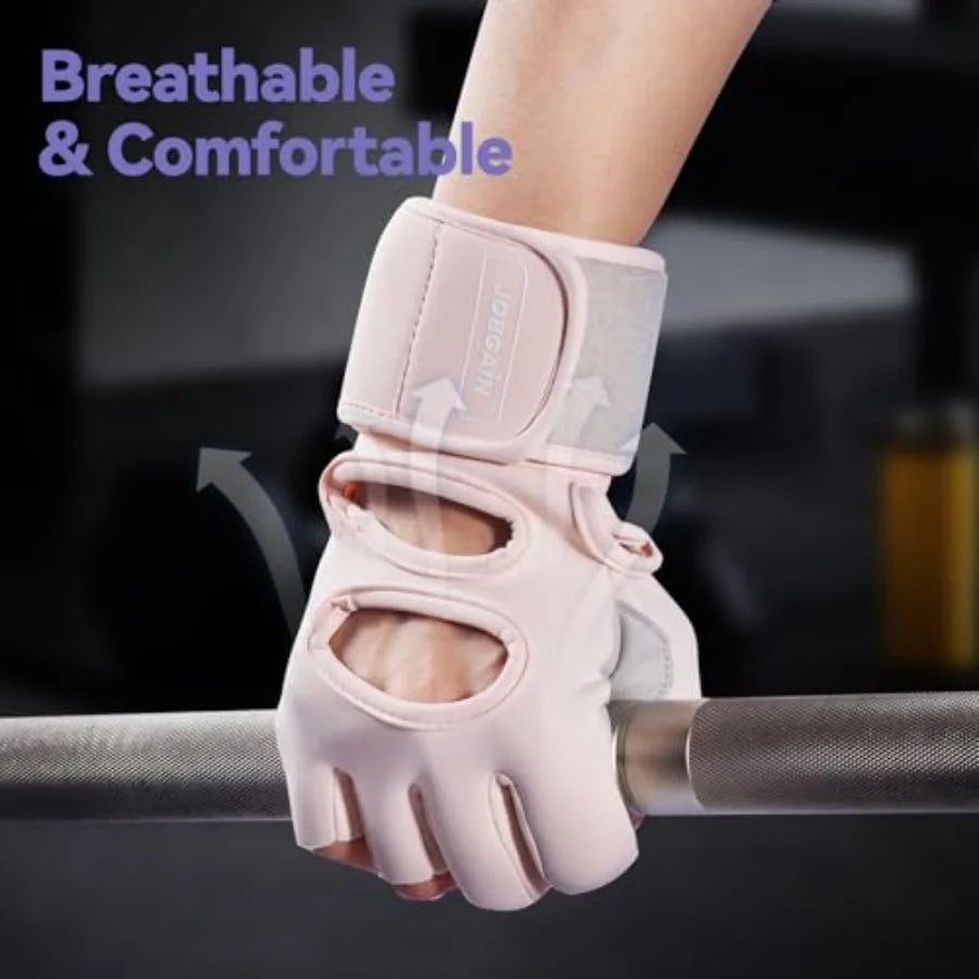 Padded Palm Workout Gloves With Wrist Support