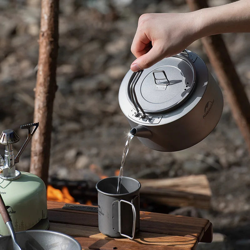Naturehike Titanium Kettle For Camping Boil Water And Tea