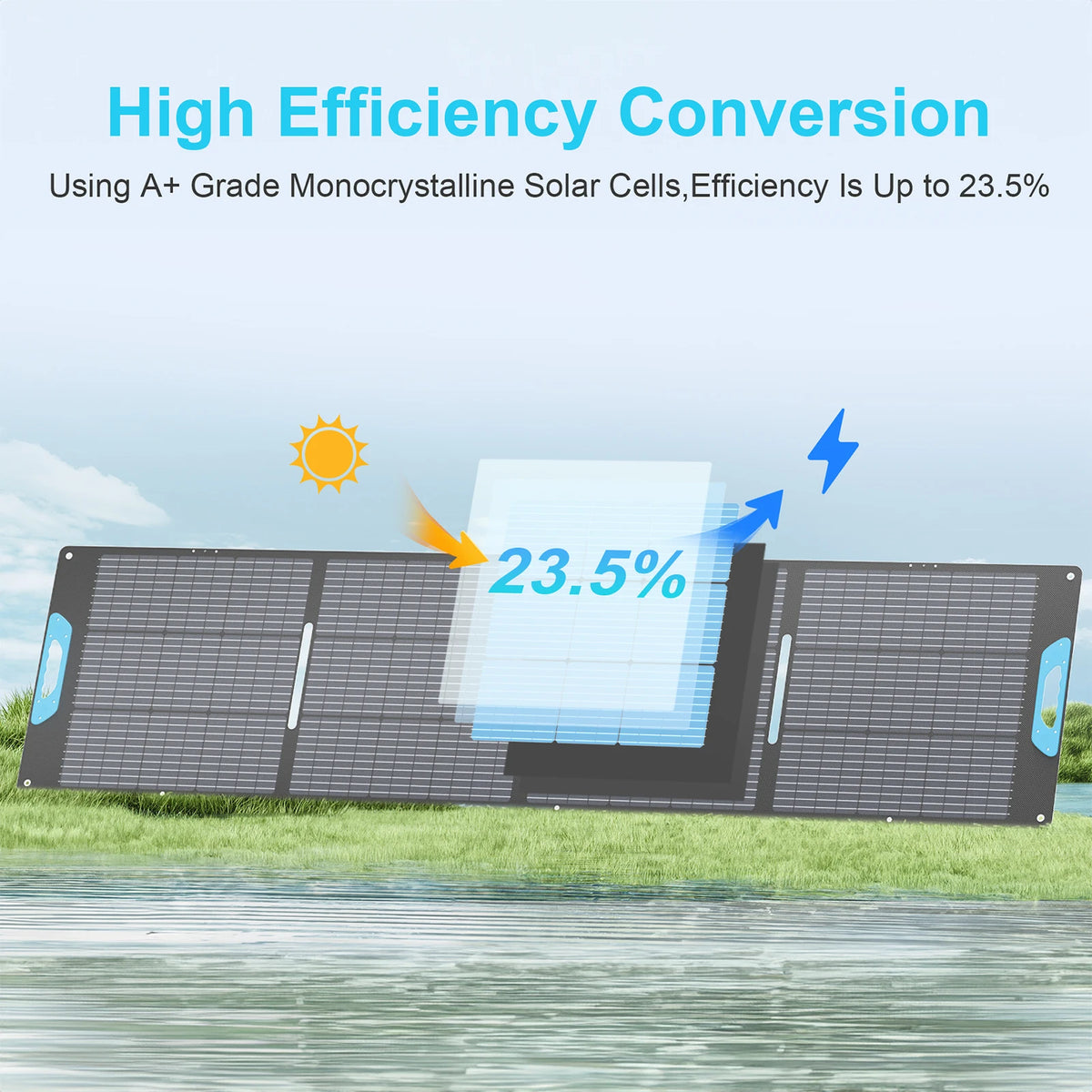 E-POWO 220W Portable Solar Panel And Solar Charger
