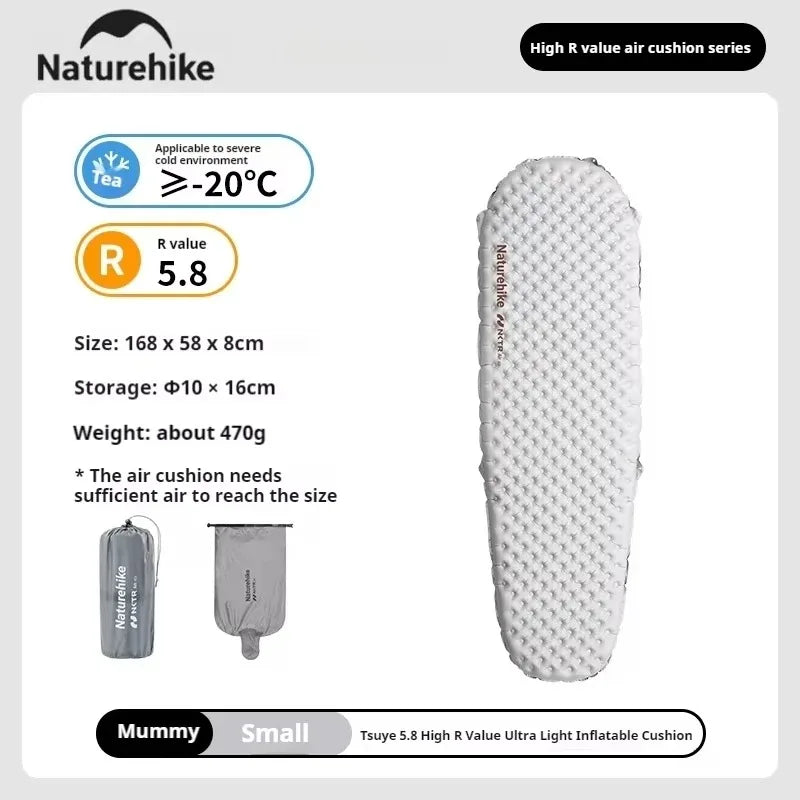 Naturehike Ultralight Inflatable Warm Sleeping Pad Outdoor