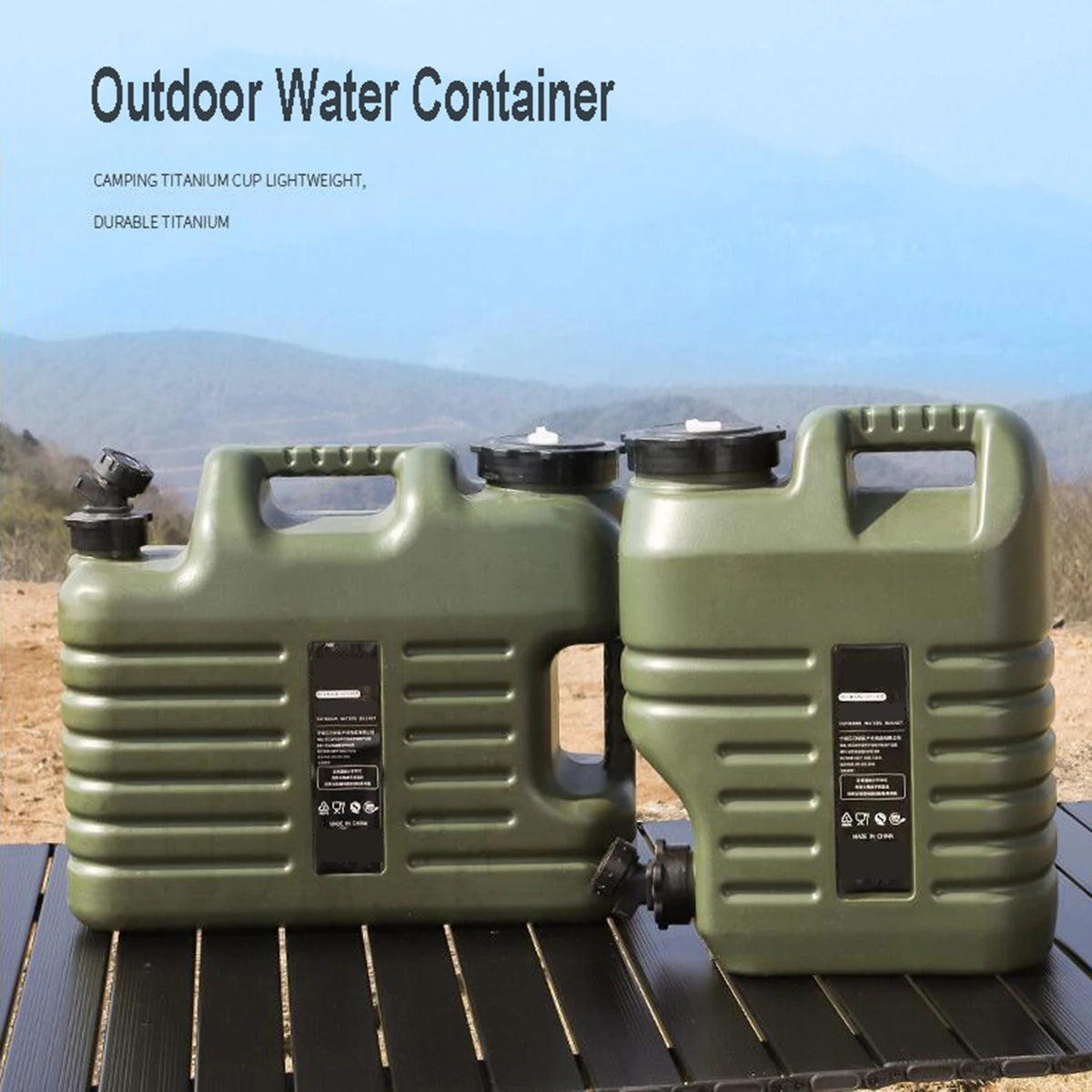 Foldable Camping Water Carrier With Spigot