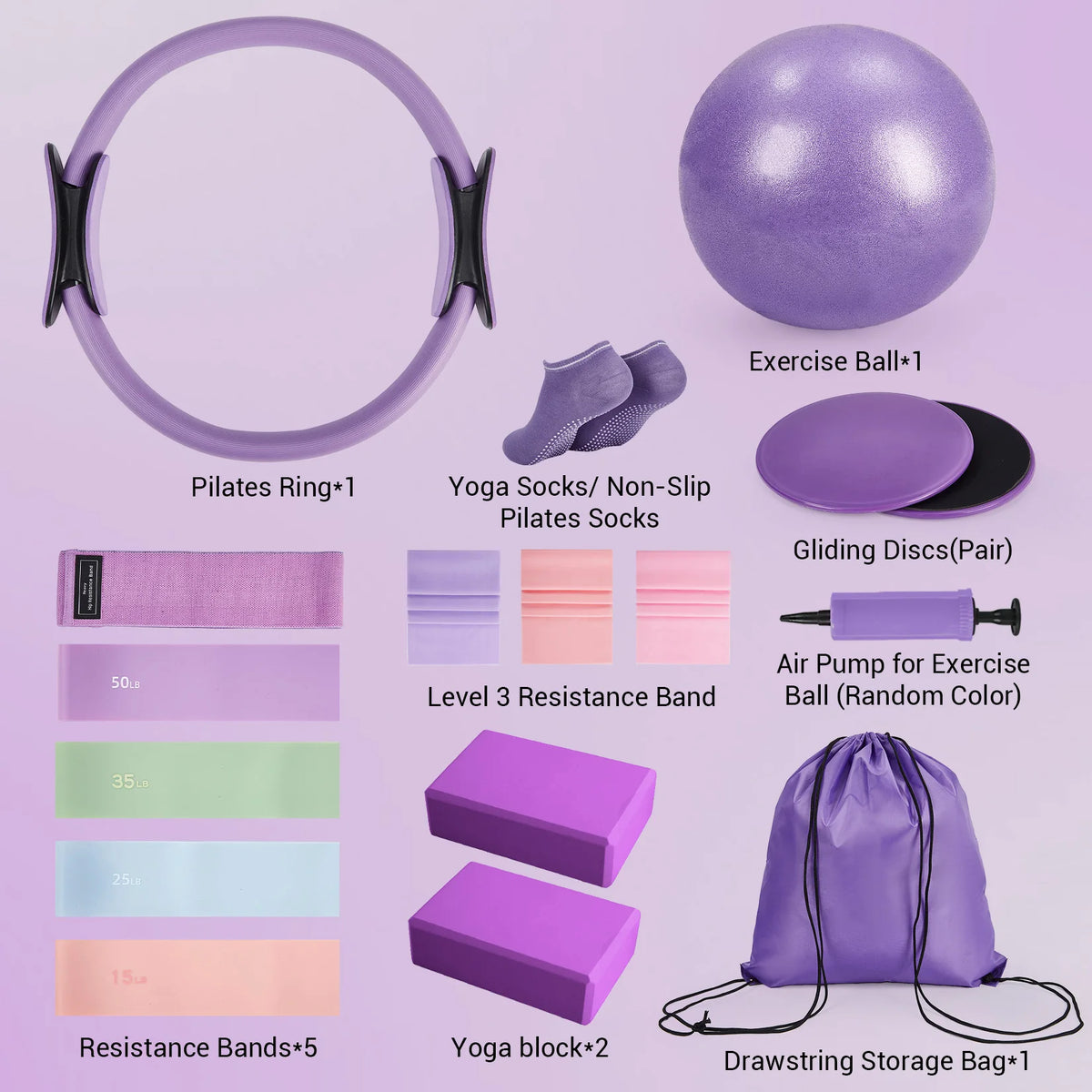 GAOMON 17-In-1 Pilates Ring Workout Kit