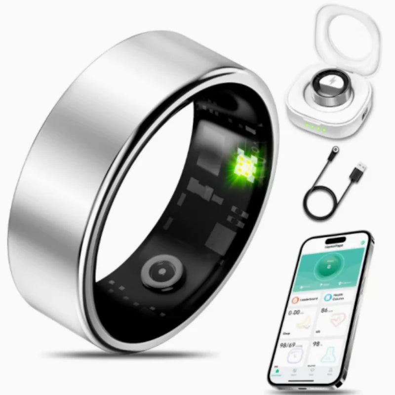 Smart Ring With Heart Rate Blood Oxygen Sleep Monitoring