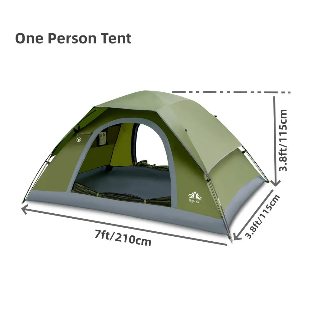 Night Cat Double Layer Camping Tent Lightweight Waterproof