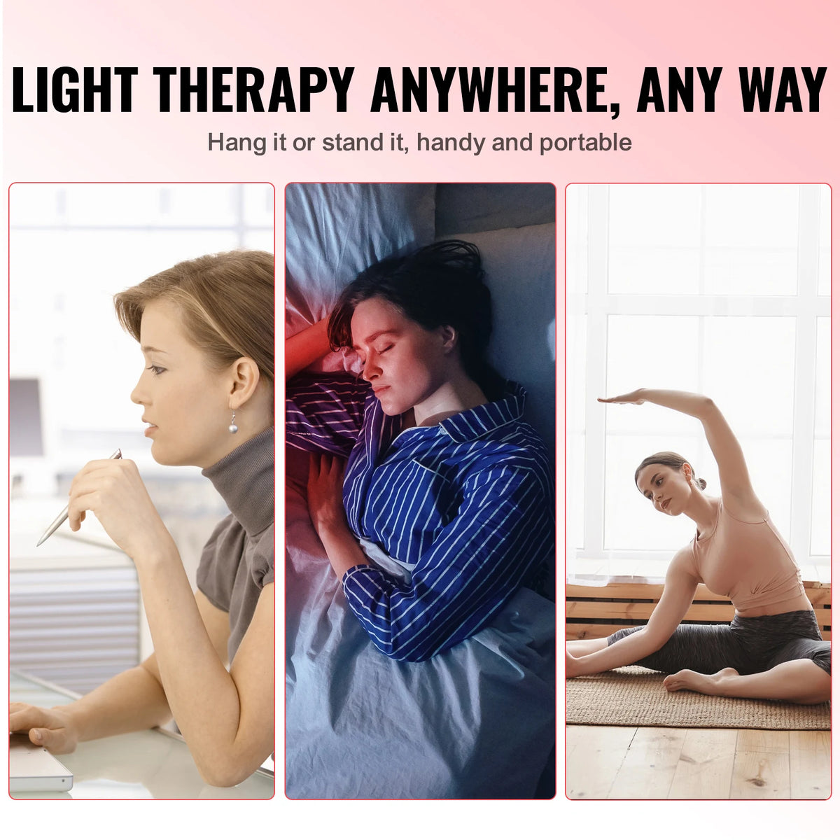 SucceBuy Dual Chip Red Light Therapy Panel 660nm 850nm 120W