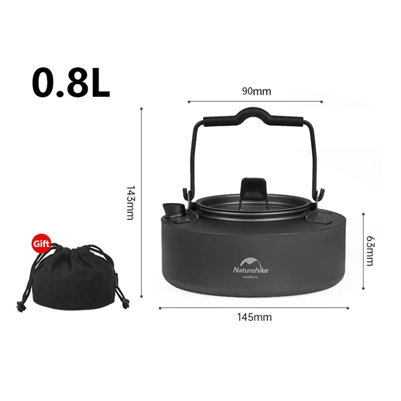 Naturehike Titanium Kettle For Camping Boil Water And Tea