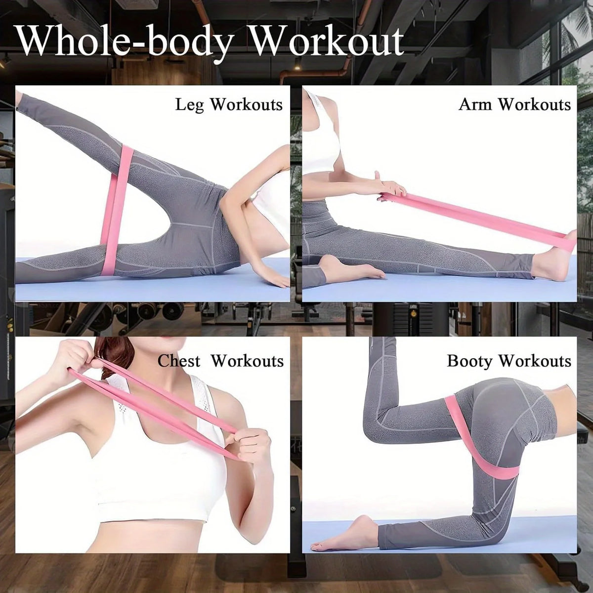 Home Gym Leg And Hip Toning System With Resistance Bands
