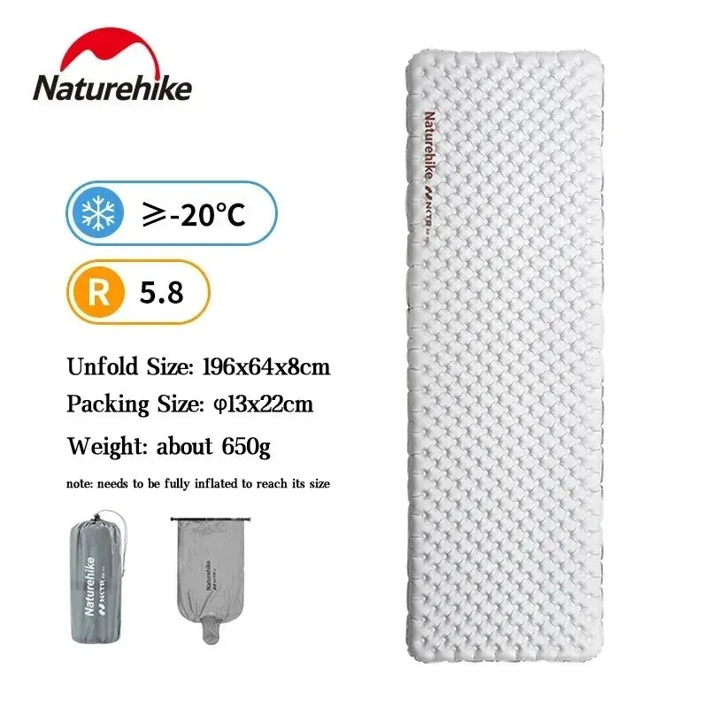 Naturehike Ultralight Inflatable Warm Sleeping Pad Outdoor