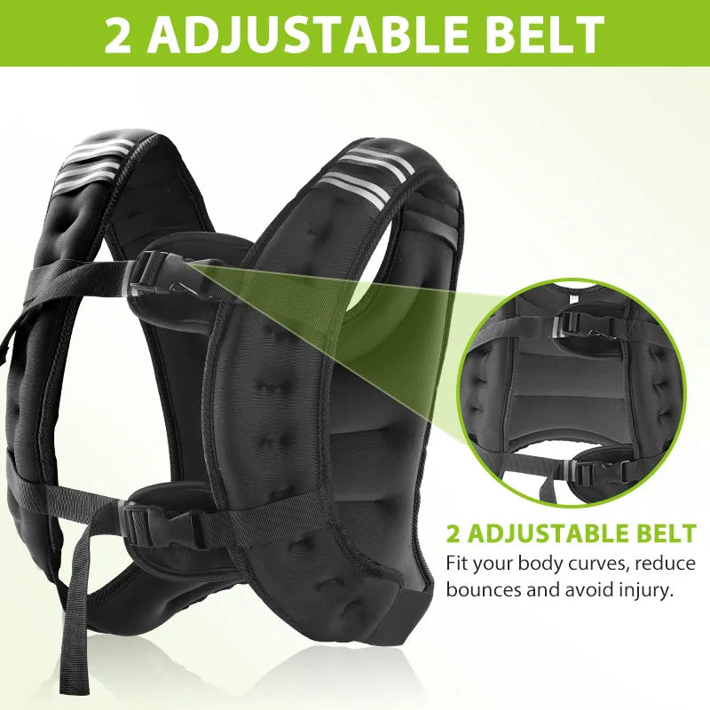 Iron Pellets Weighted Vest Reflective Stripe Running