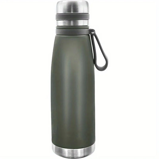 1Pc Wide Mouth Insulated Stainless Steel Thermos 22oz Leak Resistant Drink Container for Commuting Picnic Travel