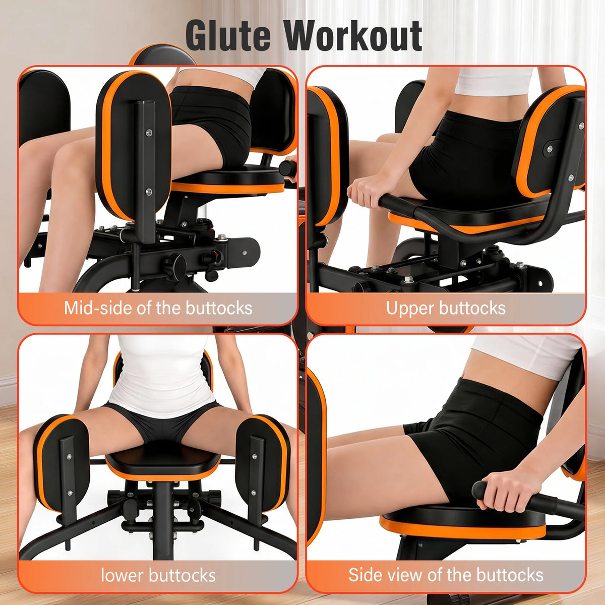 Foldable Dual Motion Hip and Thigh Trainer Machine
