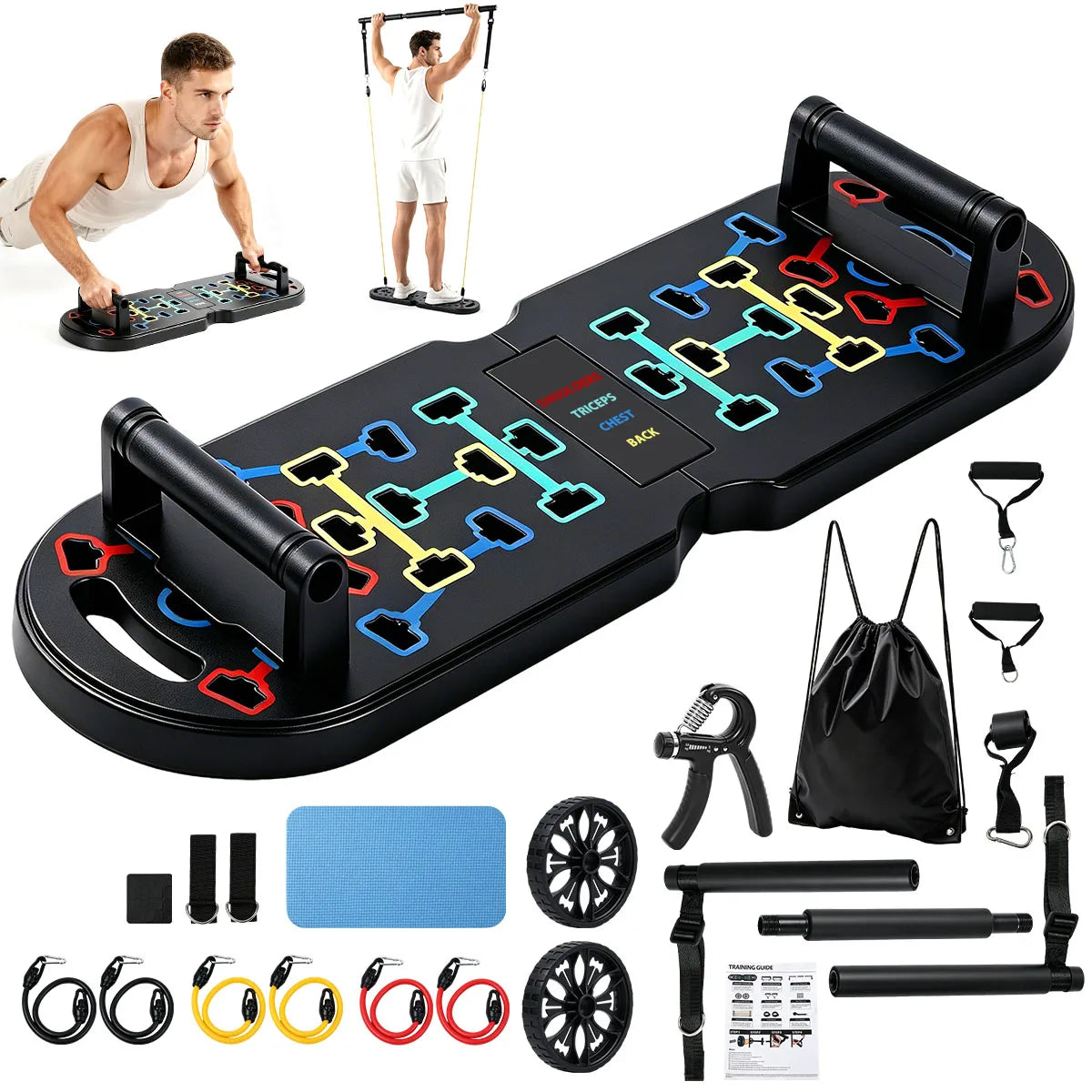 20 In 1 Portable Home Gym Foldable Push Up Board