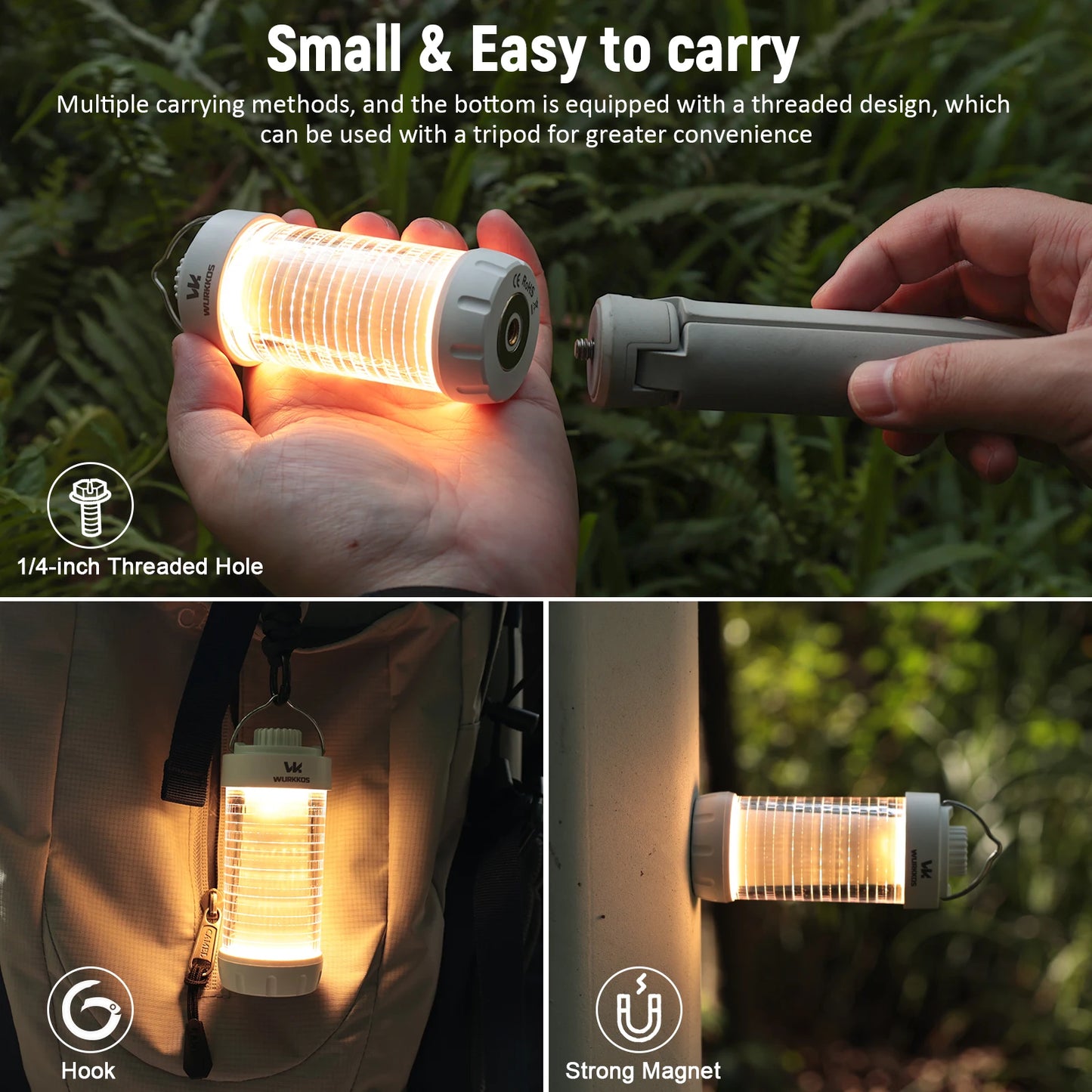 Wurkkos CL01 Camping Lantern Rechargeable LED Flashlight