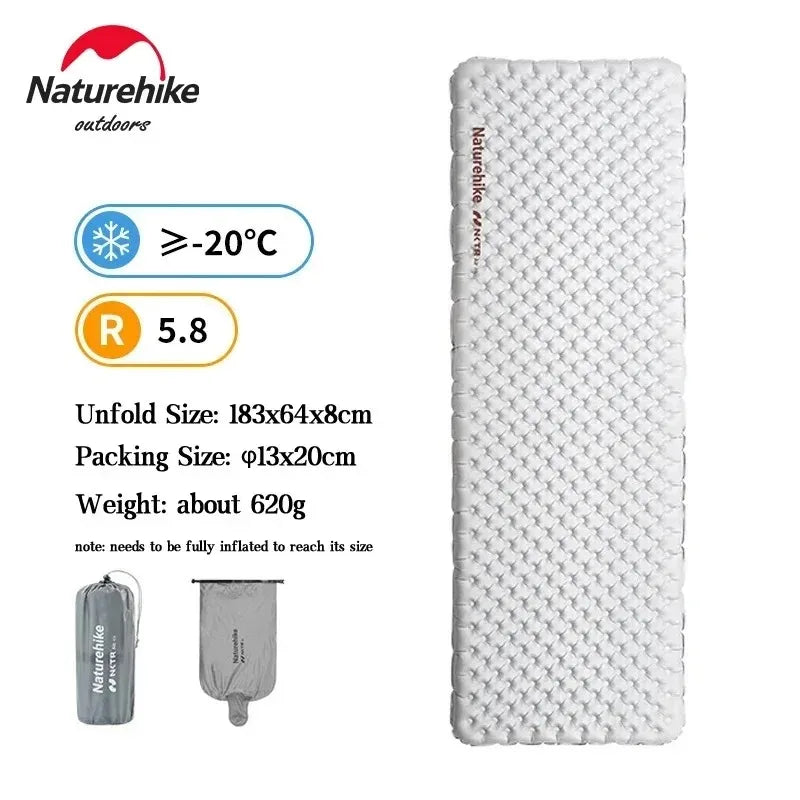 Naturehike Ultralight Inflatable Warm Sleeping Pad Outdoor